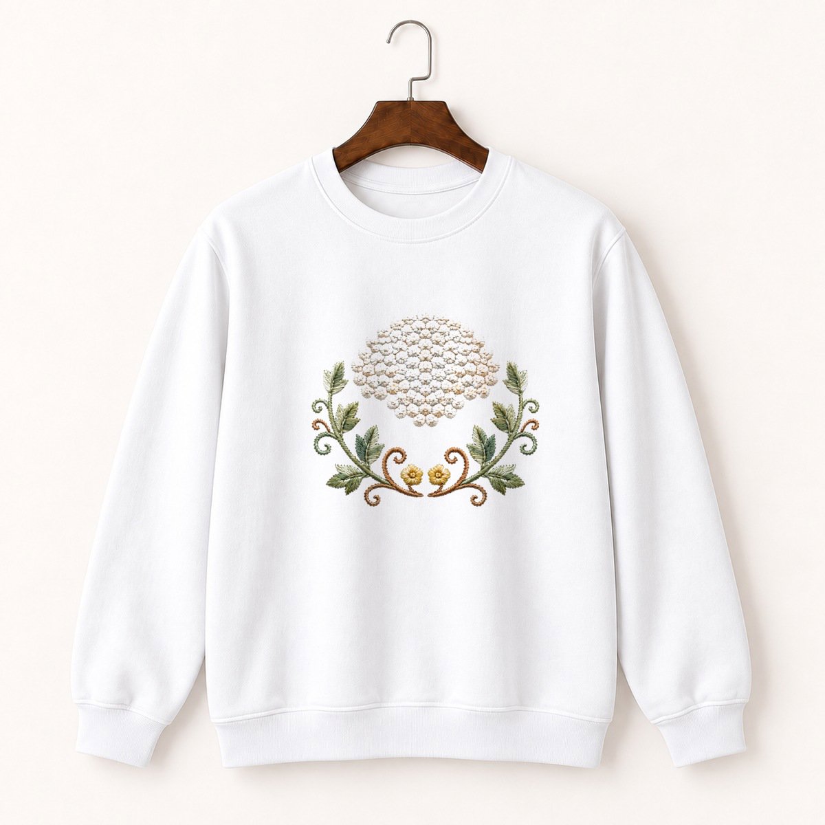 Yarrow Flower Crewneck Sweatshirt 5