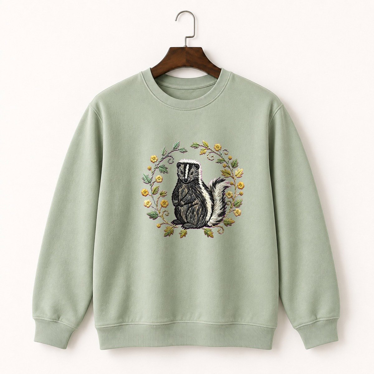 Striped Skunk Crewneck Sweatshirt 2