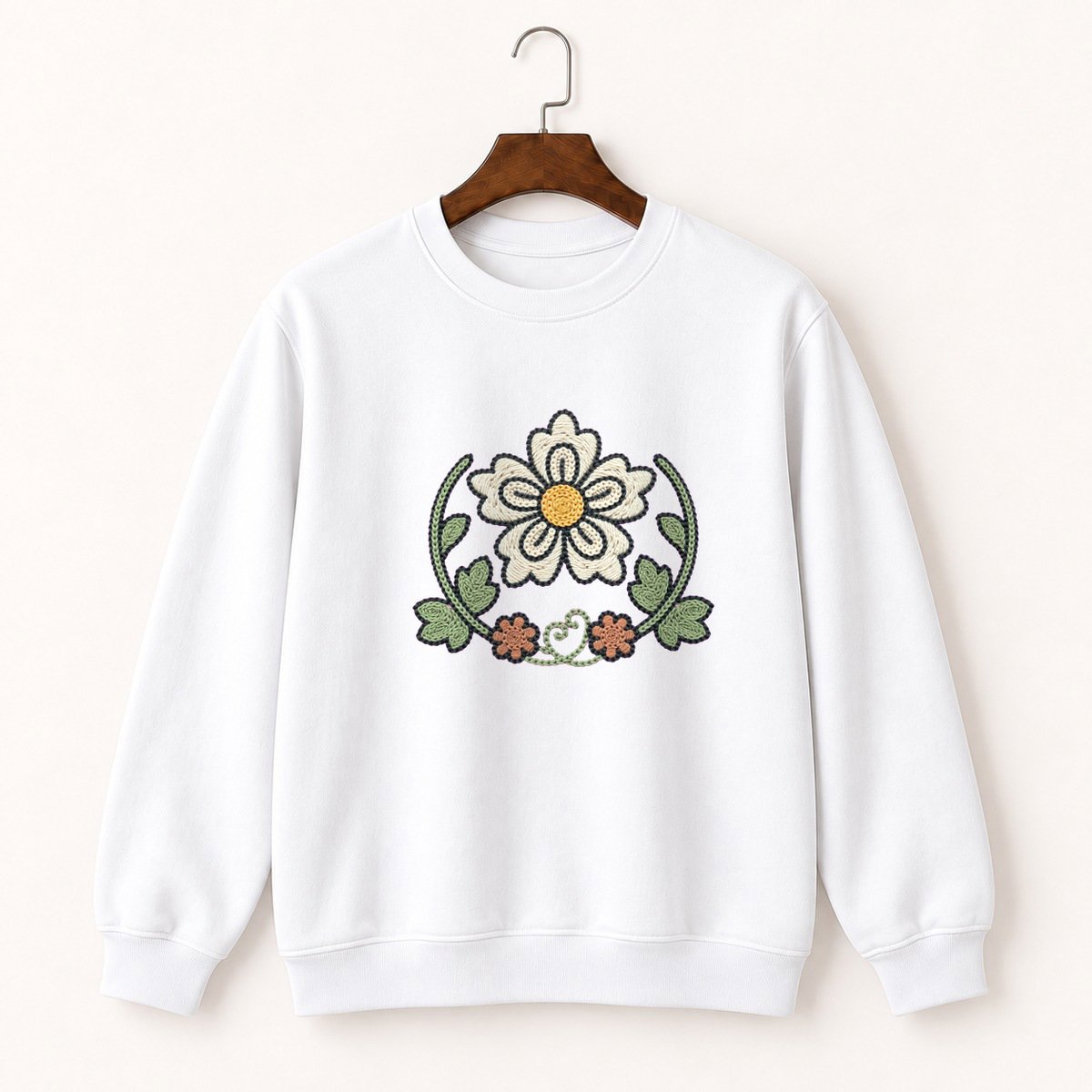 Edelweiss Flower Crewneck Sweatshirt 5