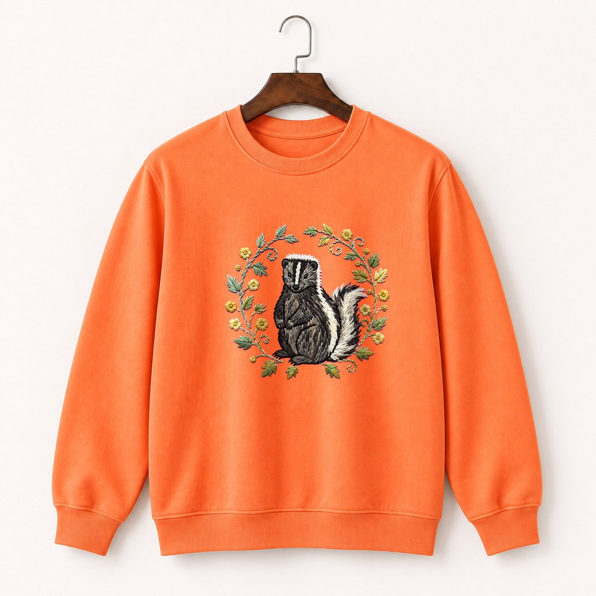 Striped Skunk Crewneck Sweatshirt 3