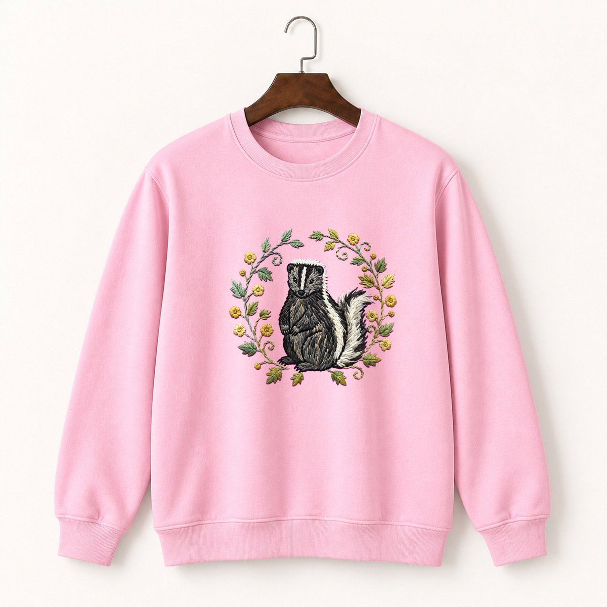 Striped Skunk Crewneck Sweatshirt 4