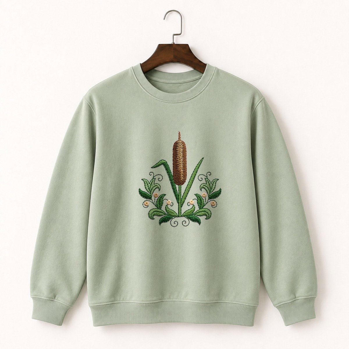 Cattail Plant Crewneck Sweatshirt 2