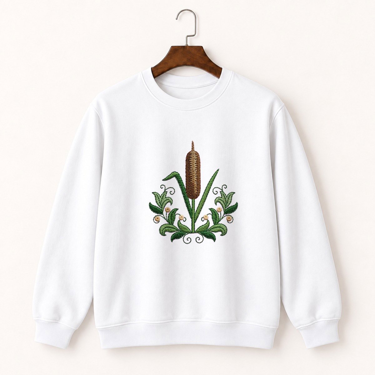 Cattail Plant Crewneck Sweatshirt 5