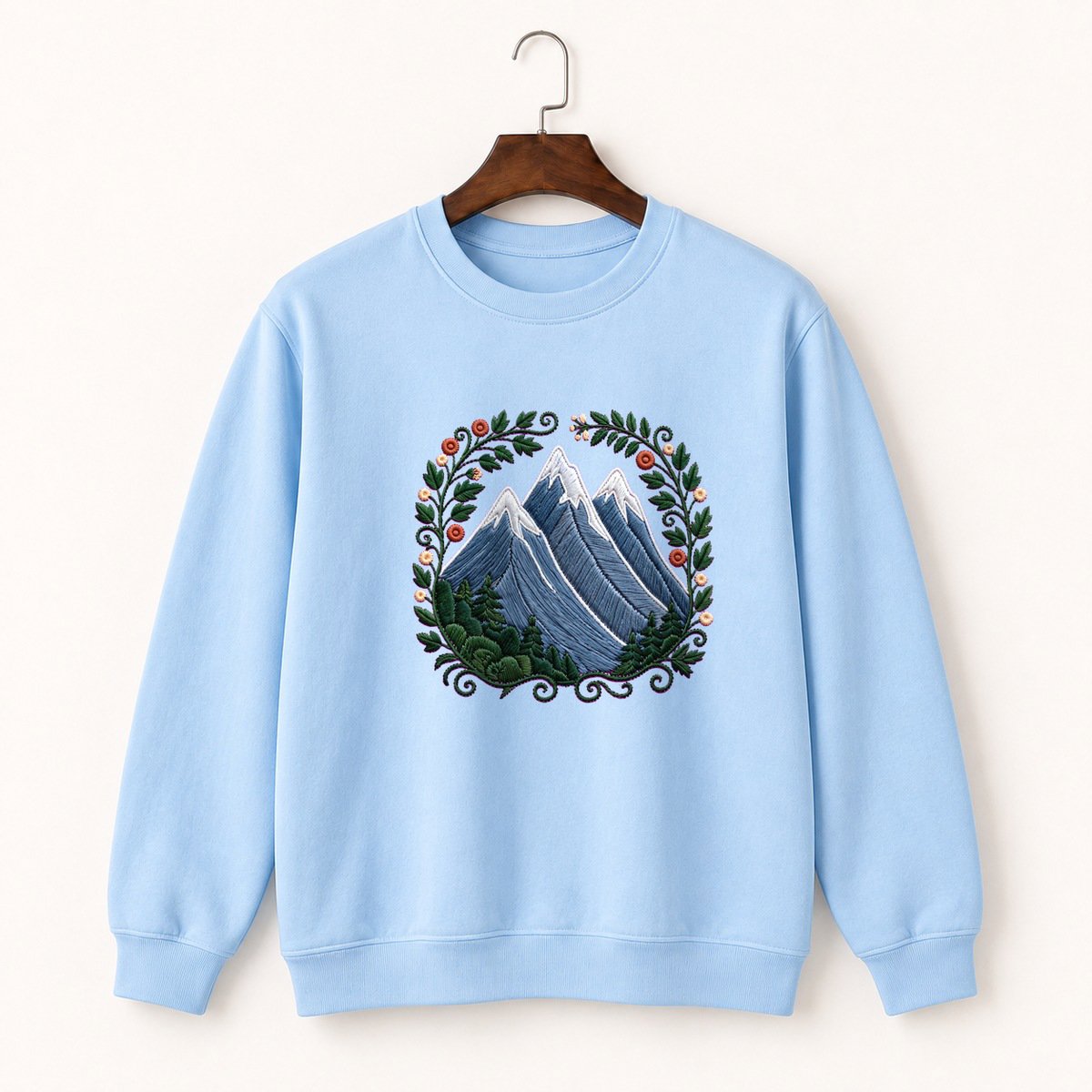 Cascade Mountains Crewneck Sweatshirt 1