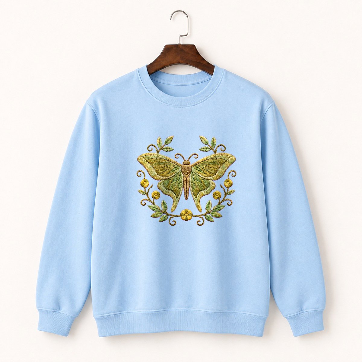 Luna Moth Crewneck Sweatshirt 1