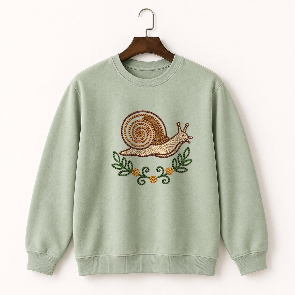 Woodland Snail Crewneck Sweatshirt 2