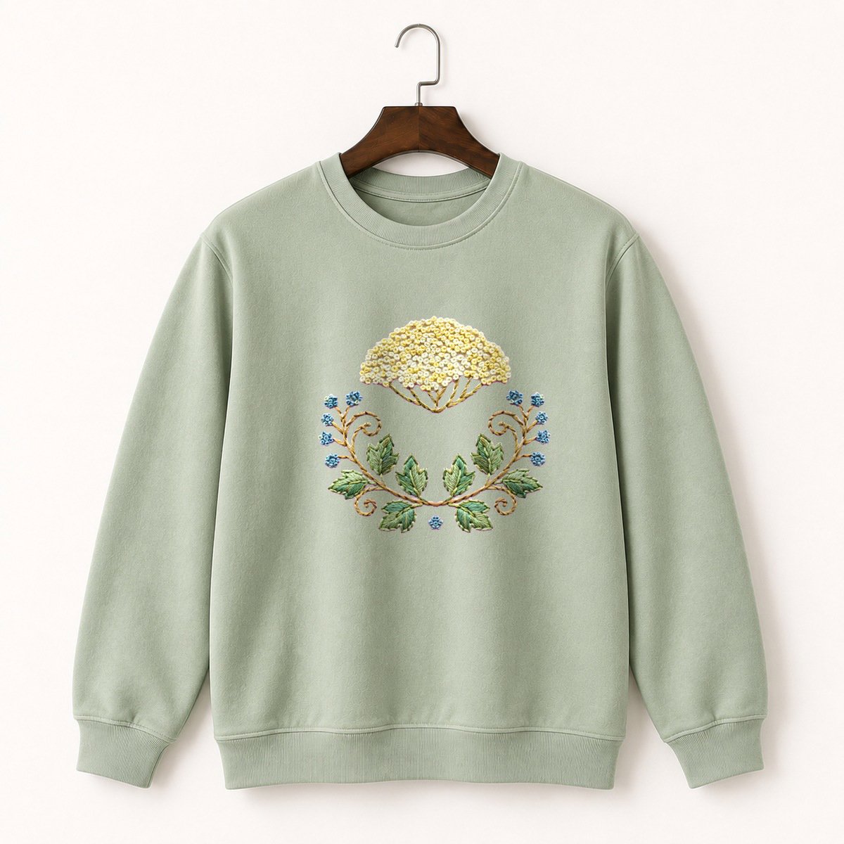 Yarrow Flower Crewneck Sweatshirt 2