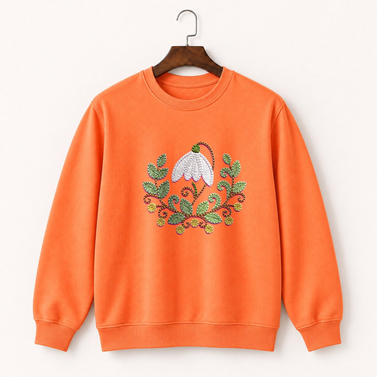 Snowdrop Flower Crewneck Sweatshirt 3