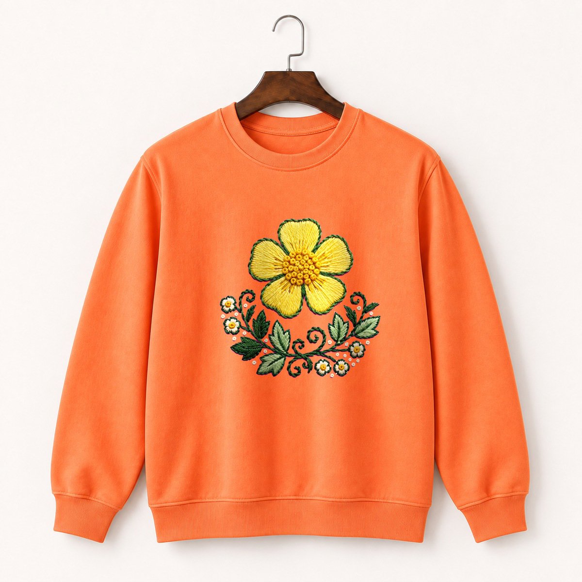 Buttercup Flower Crewneck Sweatshirt 3
