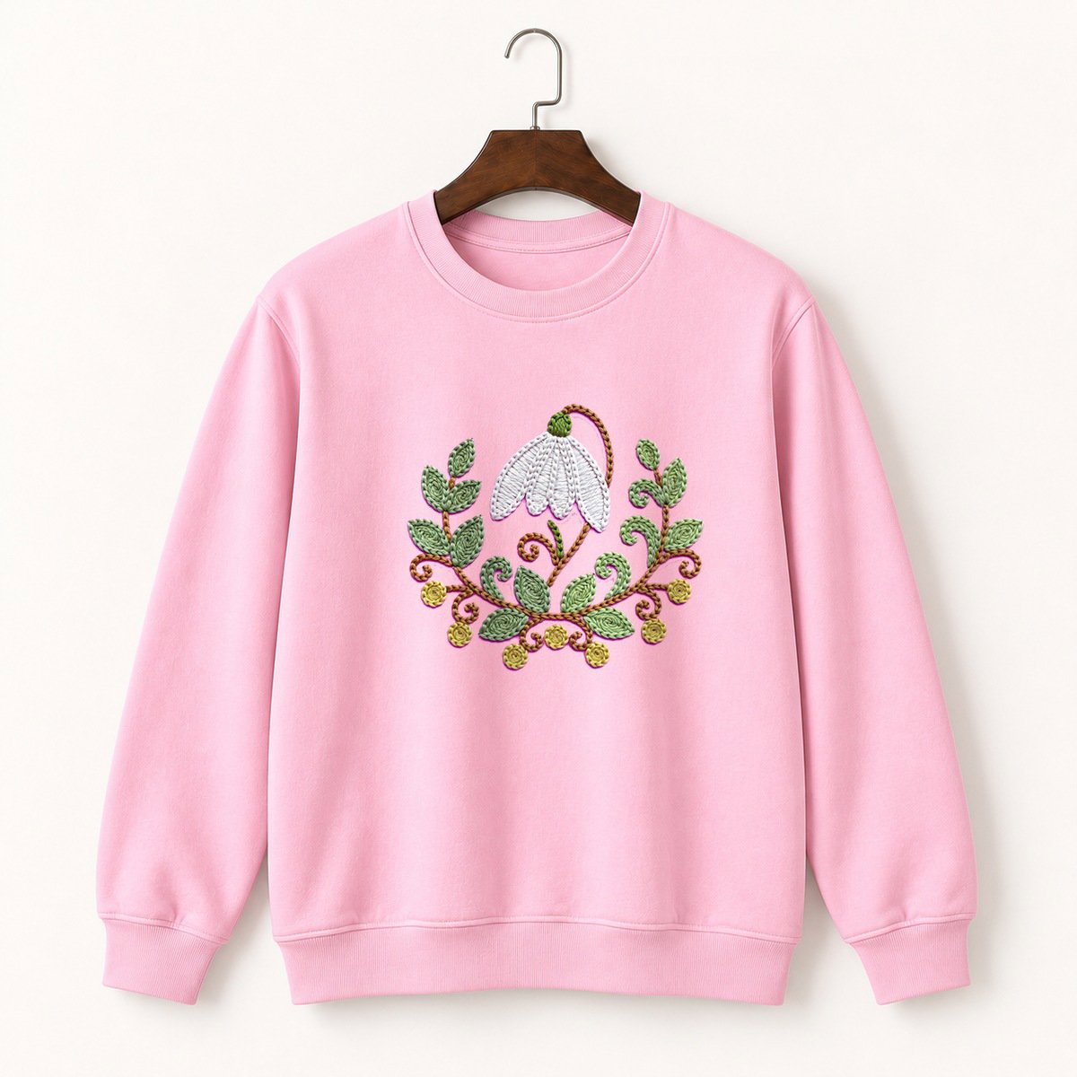 Snowdrop Flower Crewneck Sweatshirt 4