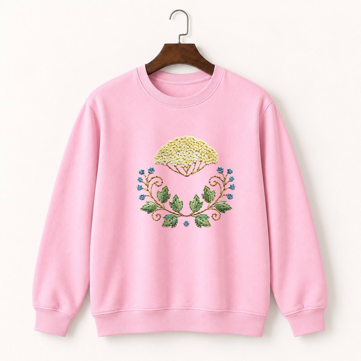 Yarrow Flower Crewneck Sweatshirt 4