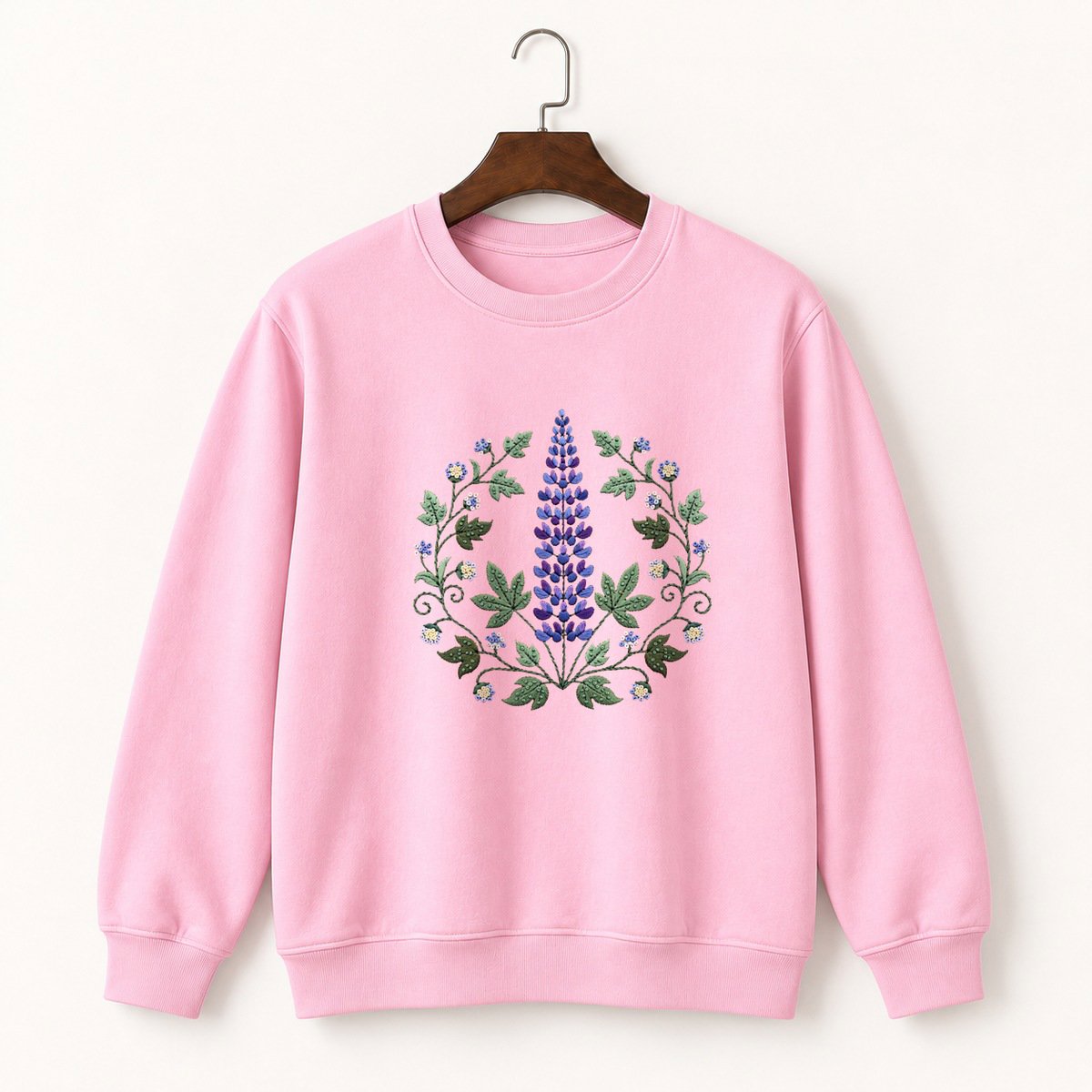 Lupine Flower Crewneck Sweatshirt 4