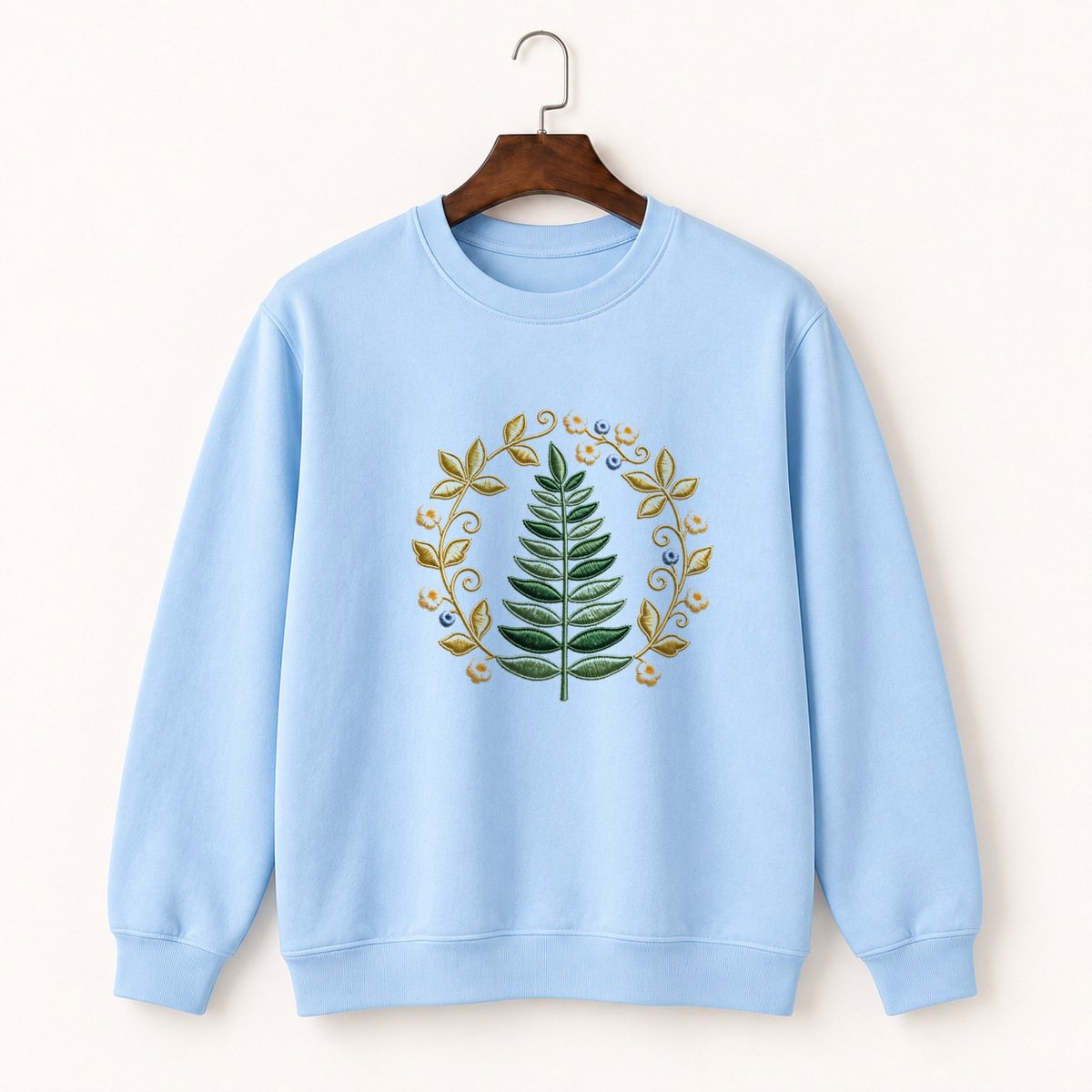 Fern Frond Crewneck Sweatshirt 1