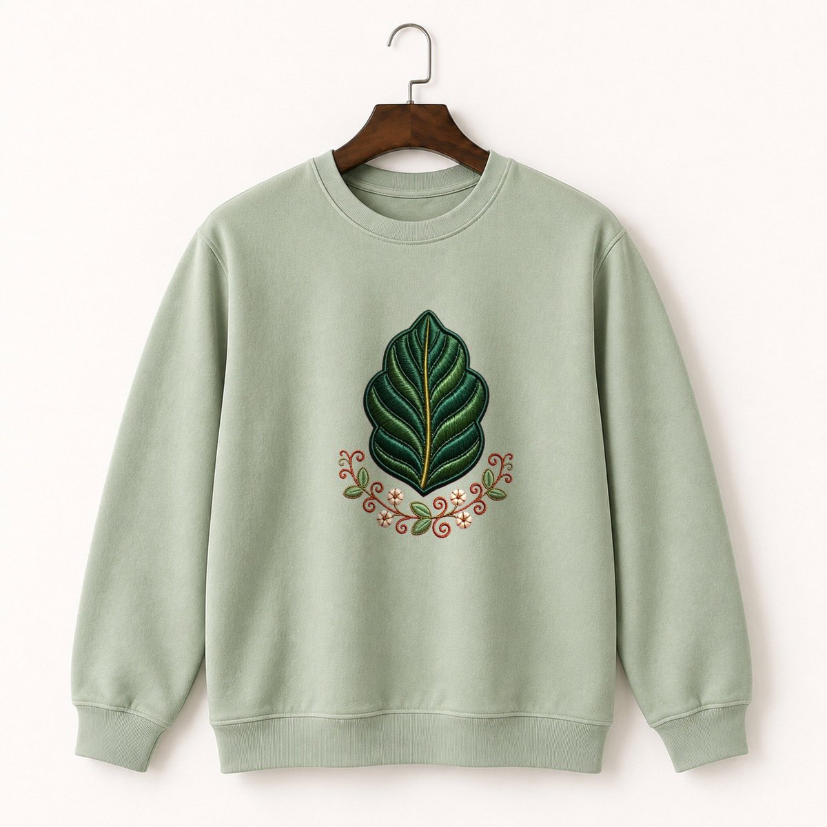 Magnolia Leaf Crewneck Sweatshirt 2