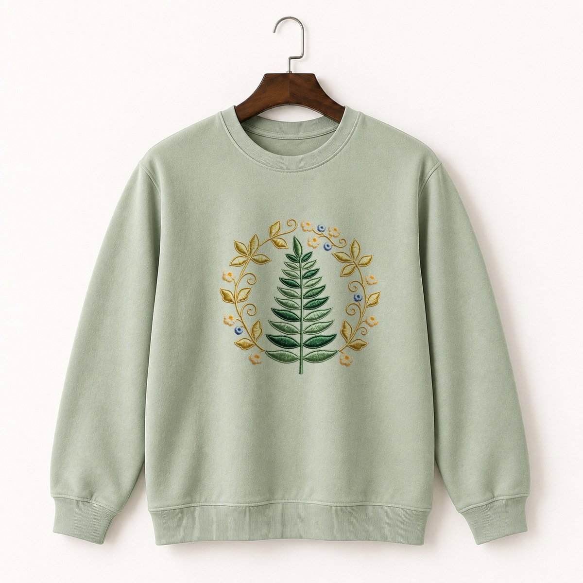 Fern Frond Crewneck Sweatshirt 2