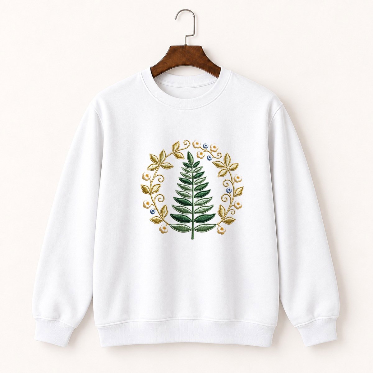 Fern Frond Crewneck Sweatshirt 5