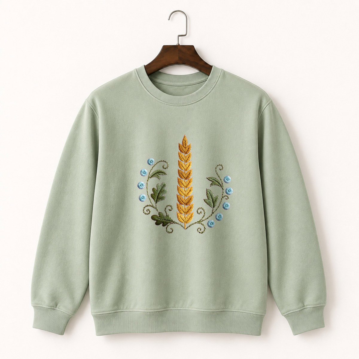 Wheat Stalk Crewneck Sweatshirt 2