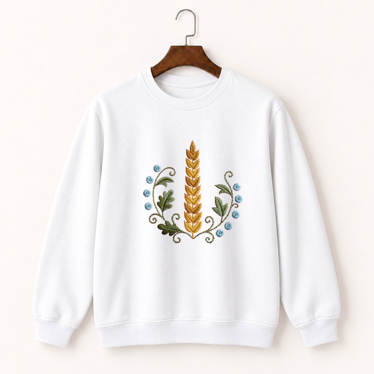 Wheat Stalk Crewneck Sweatshirt 5