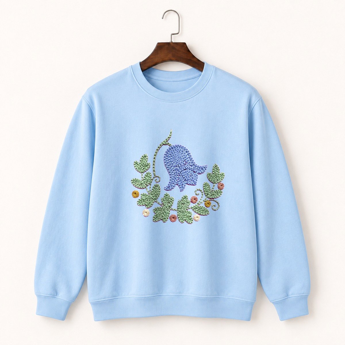 Bluebell Flower Crewneck Sweatshirt 1