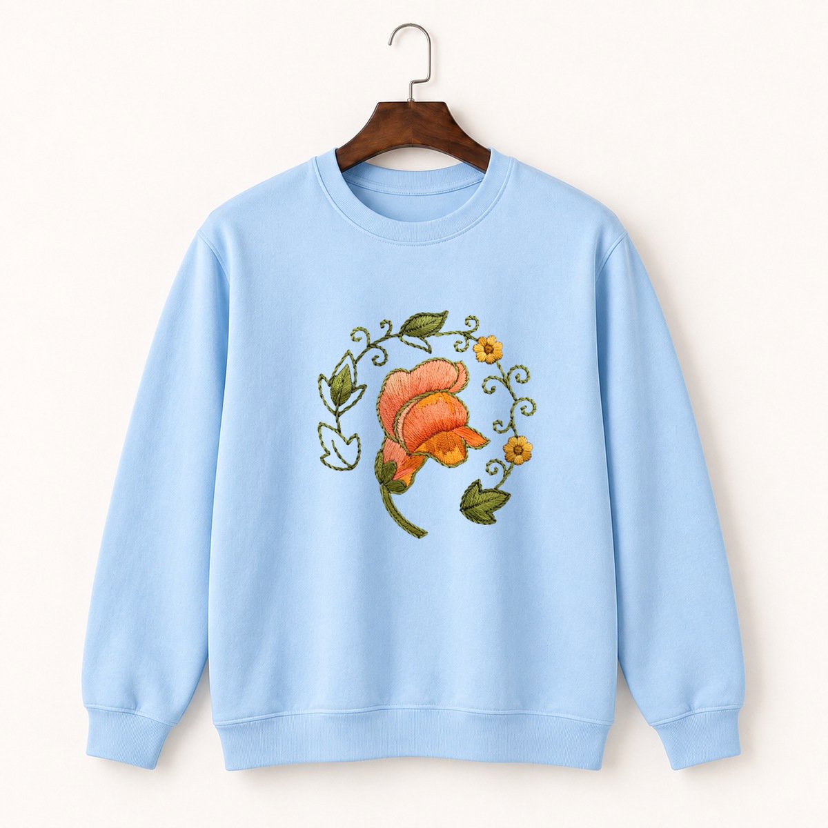 Snapdragon Flower Crewneck Sweatshirt 1