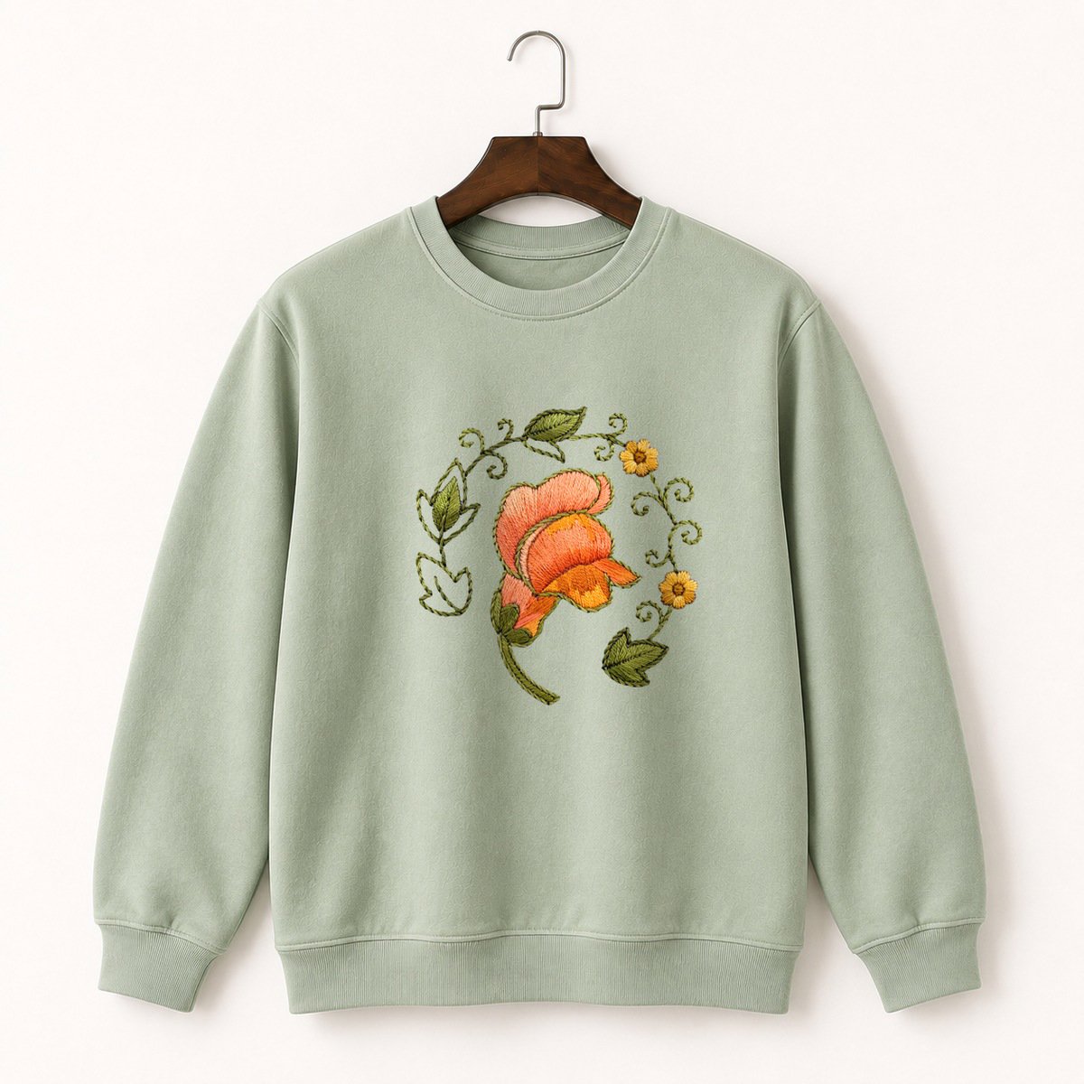 Snapdragon Flower Crewneck Sweatshirt 2