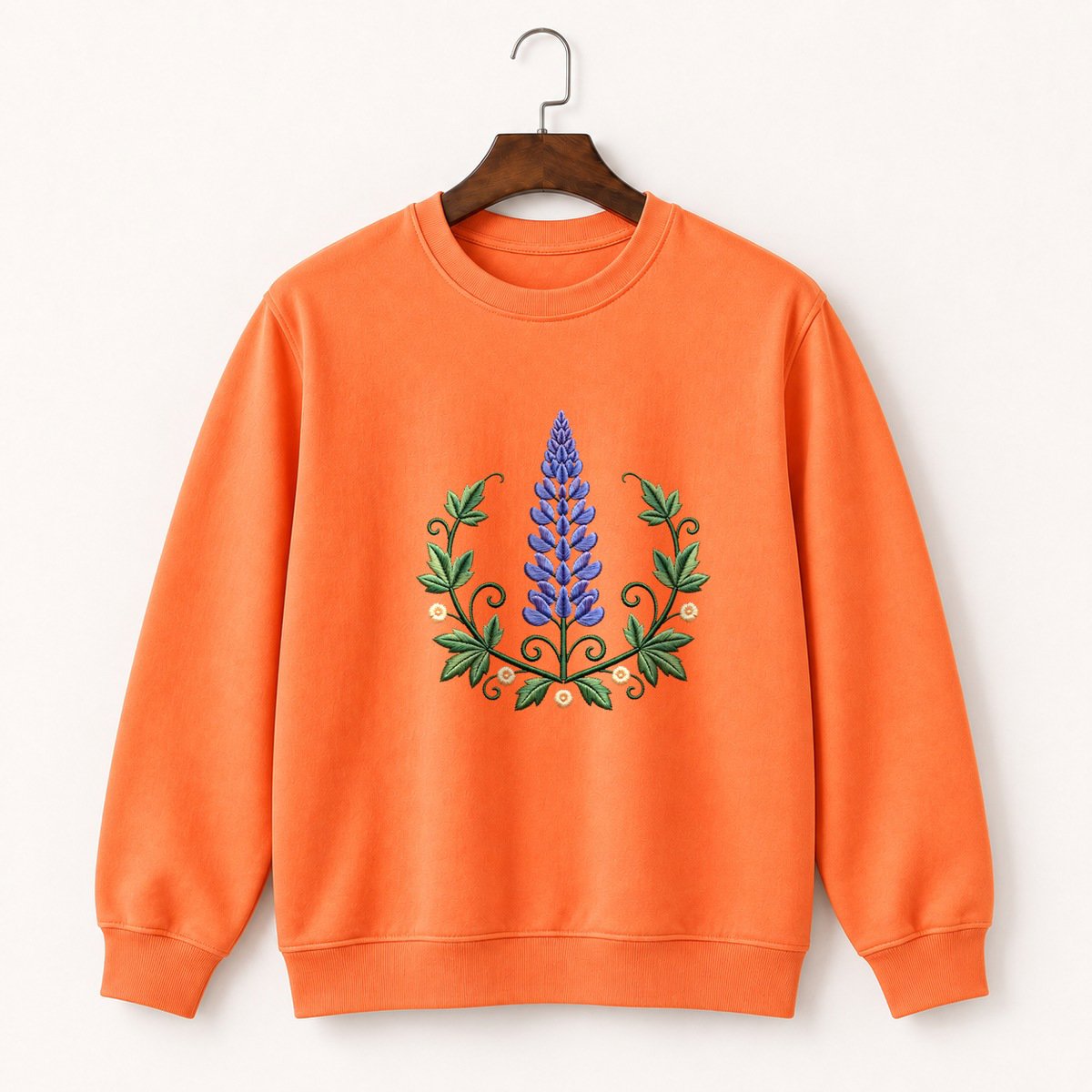 Lupine Flower Crewneck Sweatshirt 3