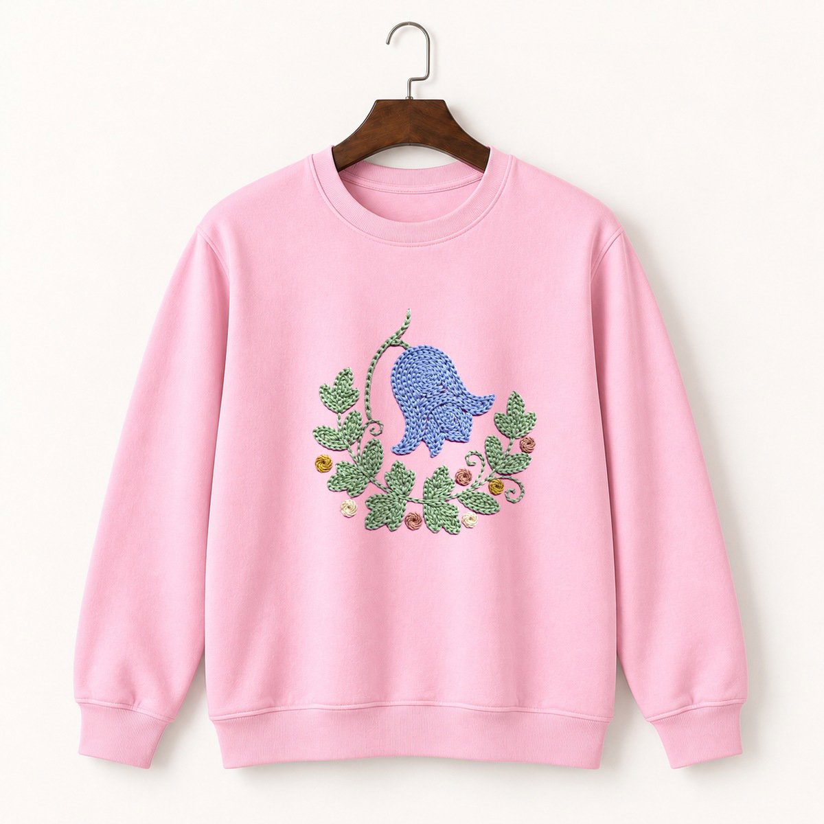 Bluebell Flower Crewneck Sweatshirt 4