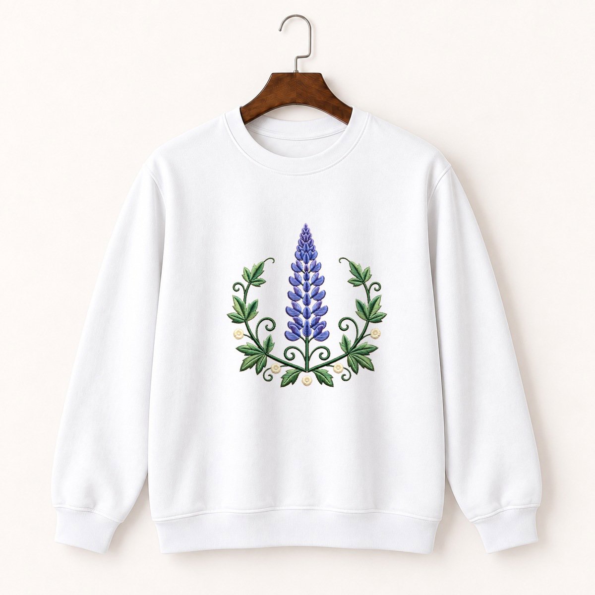 Lupine Flower Crewneck Sweatshirt 5