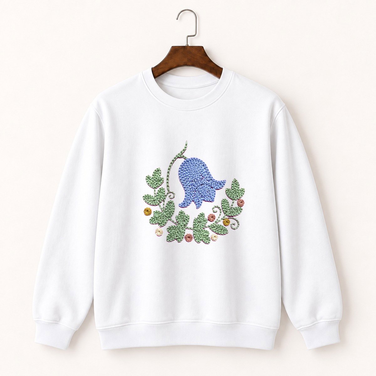 Bluebell Flower Crewneck Sweatshirt 5