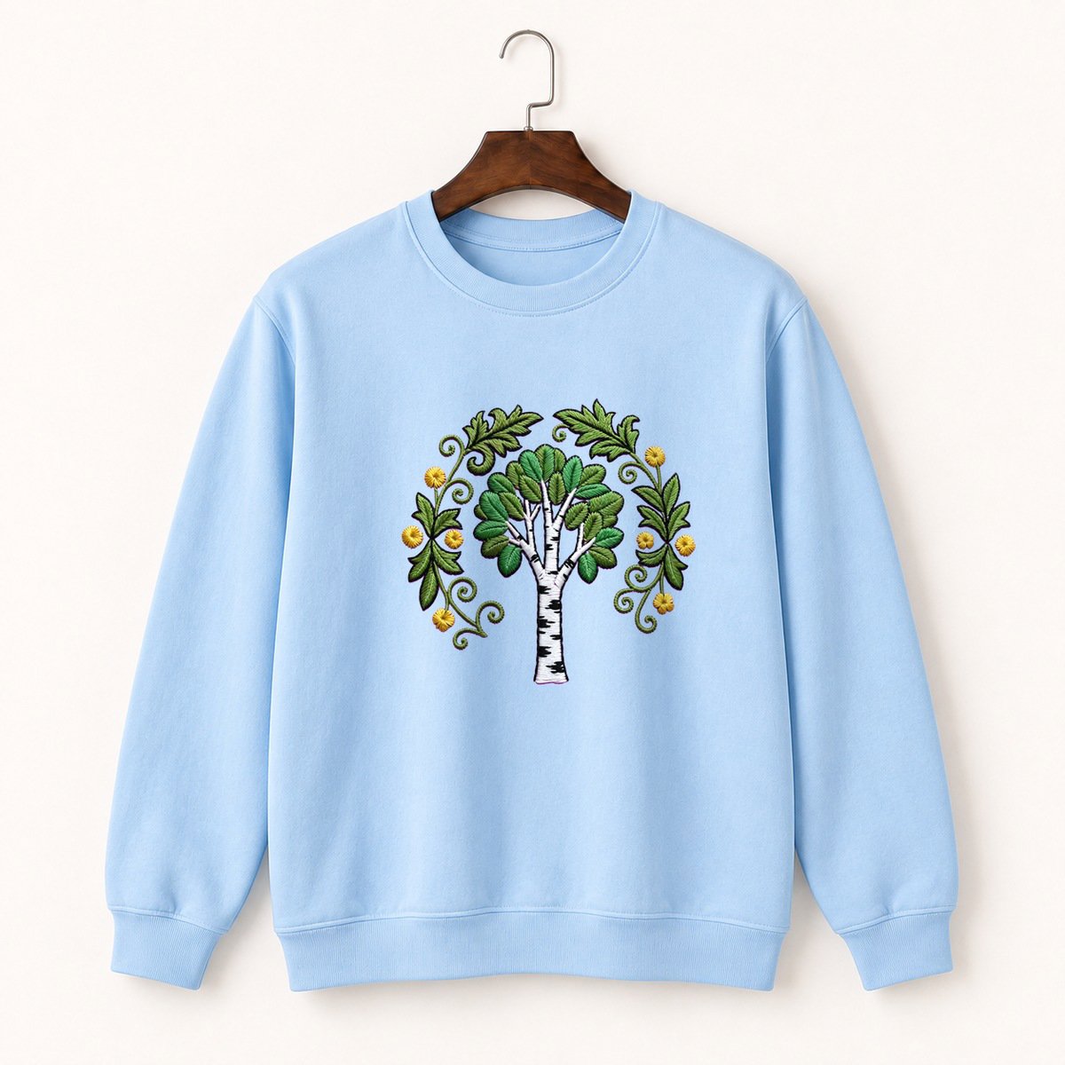 Birch Tree Crewneck Sweatshirt 1