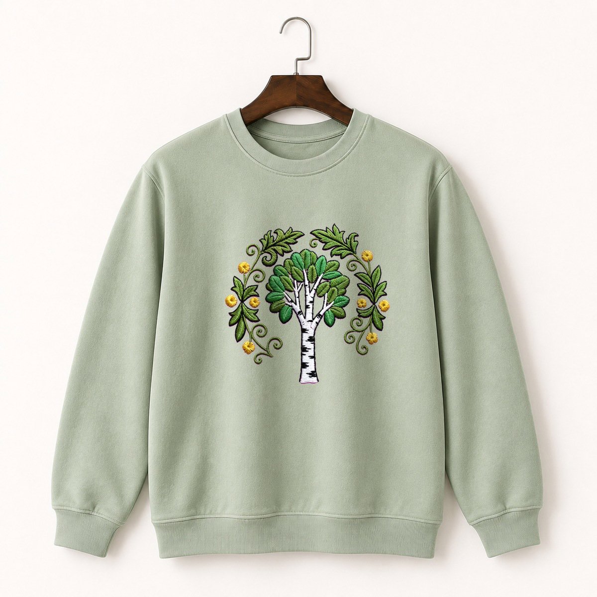 Birch Tree Crewneck Sweatshirt 2