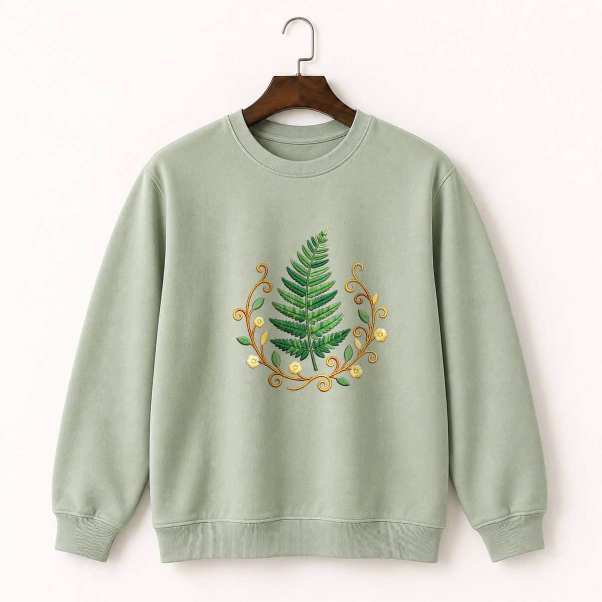 Fern Frond Crewneck Sweatshirt 2