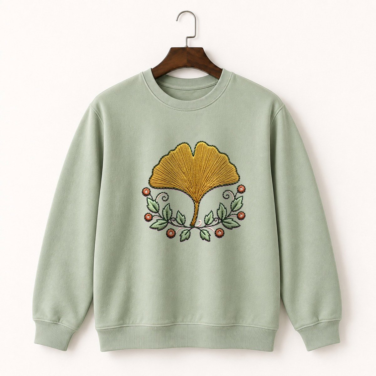 Ginkgo Leaf Crewneck Sweatshirt 2