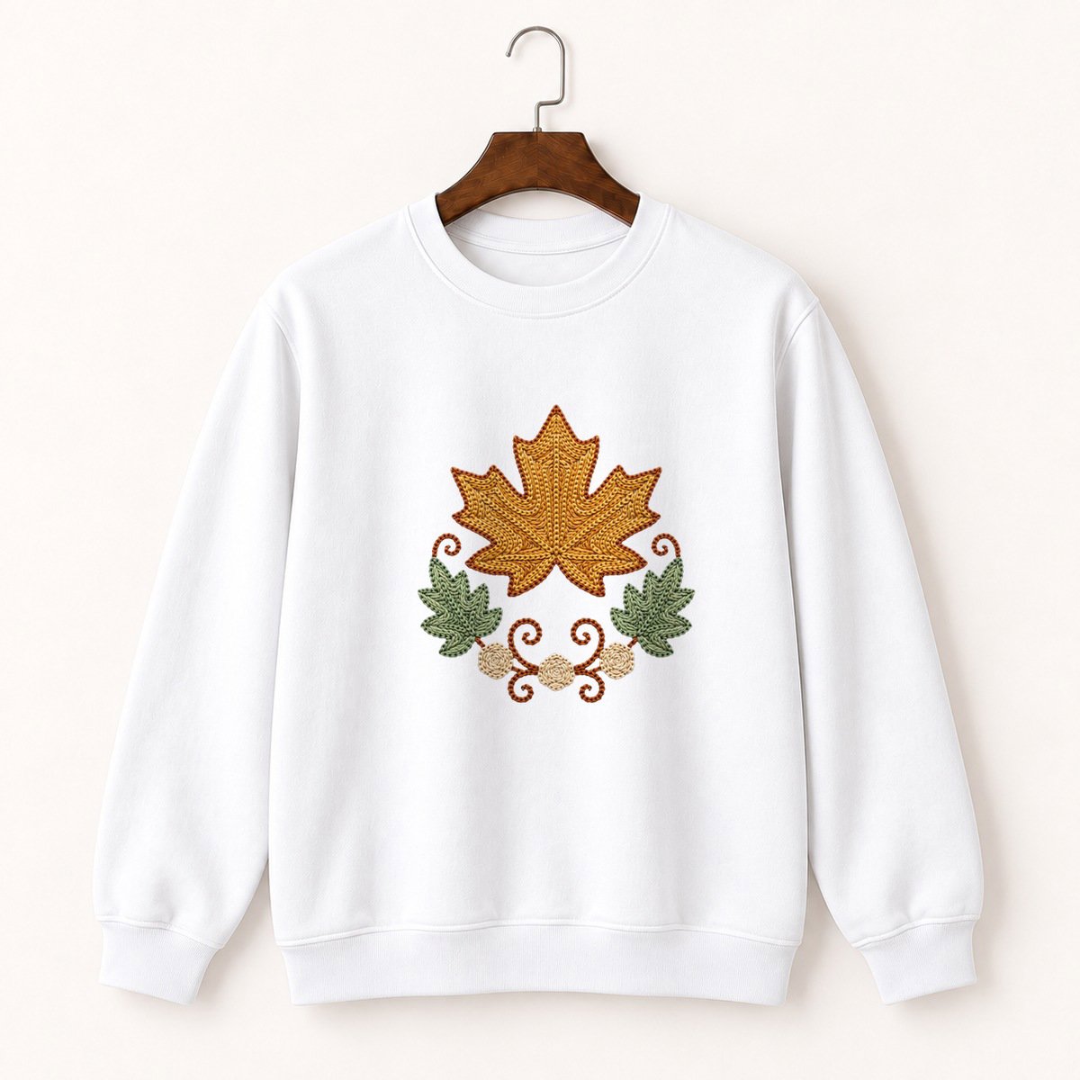 Maple Leaf Crewneck Sweatshirt 5