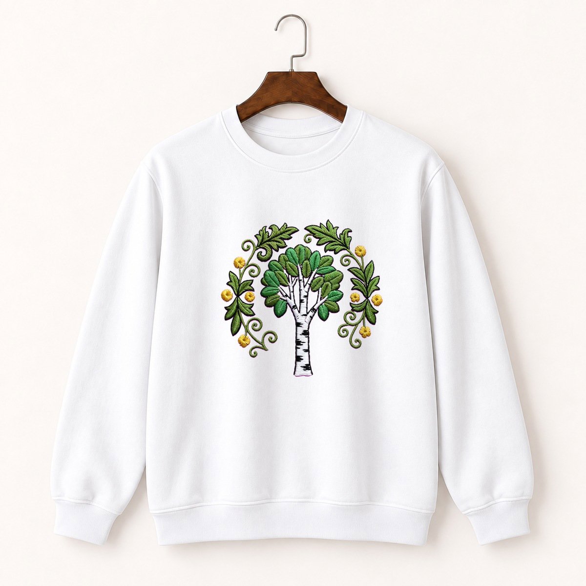 Birch Tree Crewneck Sweatshirt 5