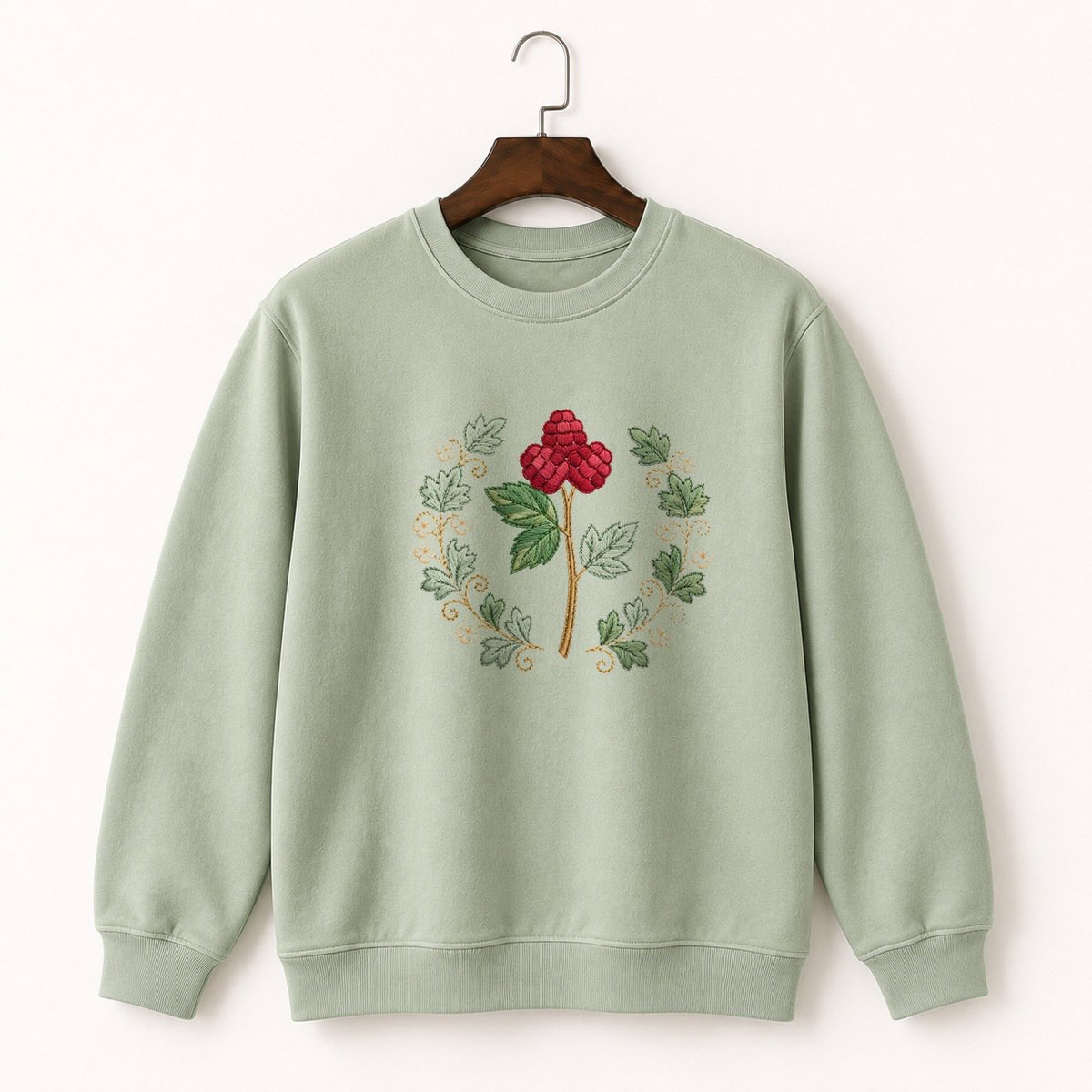 Raspberry Cane Crewneck Sweatshirt 2