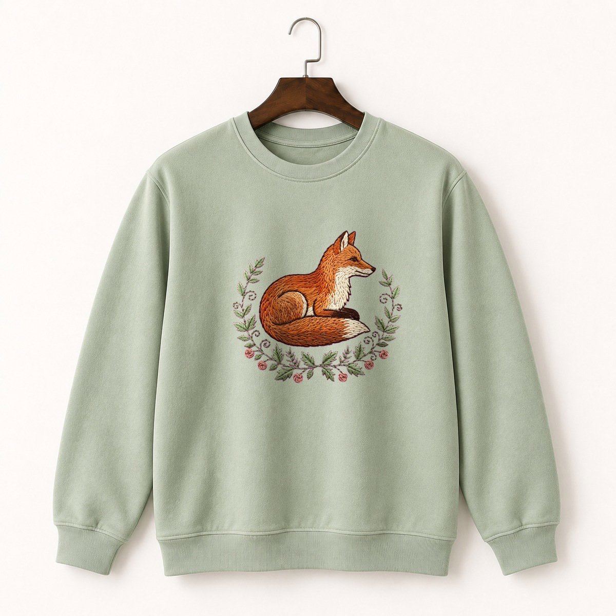 Woodland Fox Crewneck Sweatshirt 2