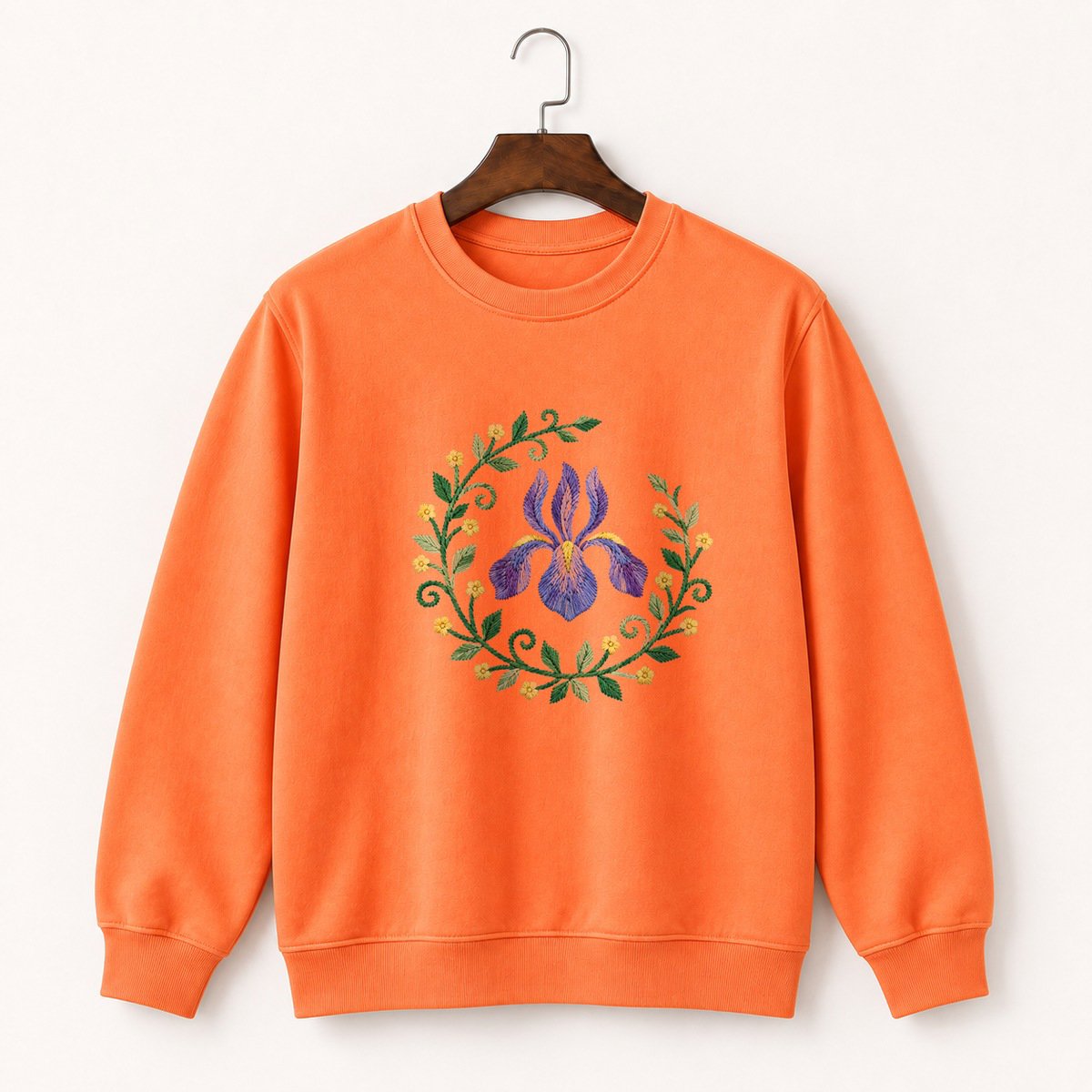Iris Flower Crewneck Sweatshirt 3