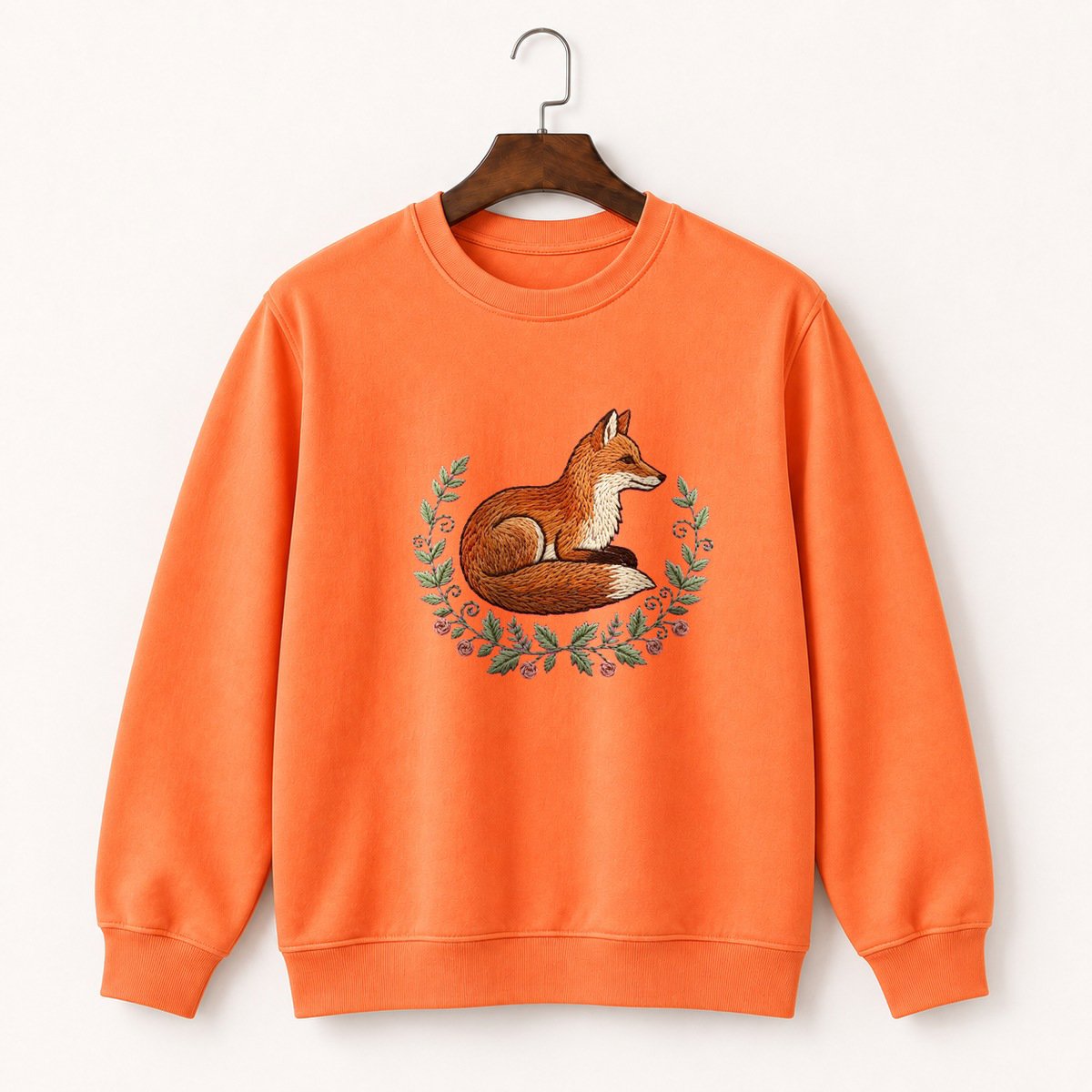 Woodland Fox Crewneck Sweatshirt 3