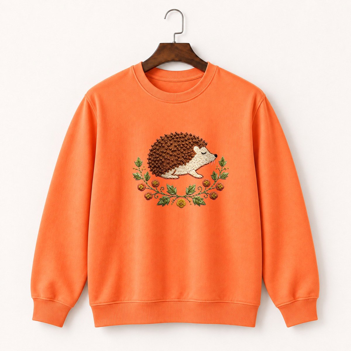 Woodland Hedgehog Crewneck Sweatshirt 3