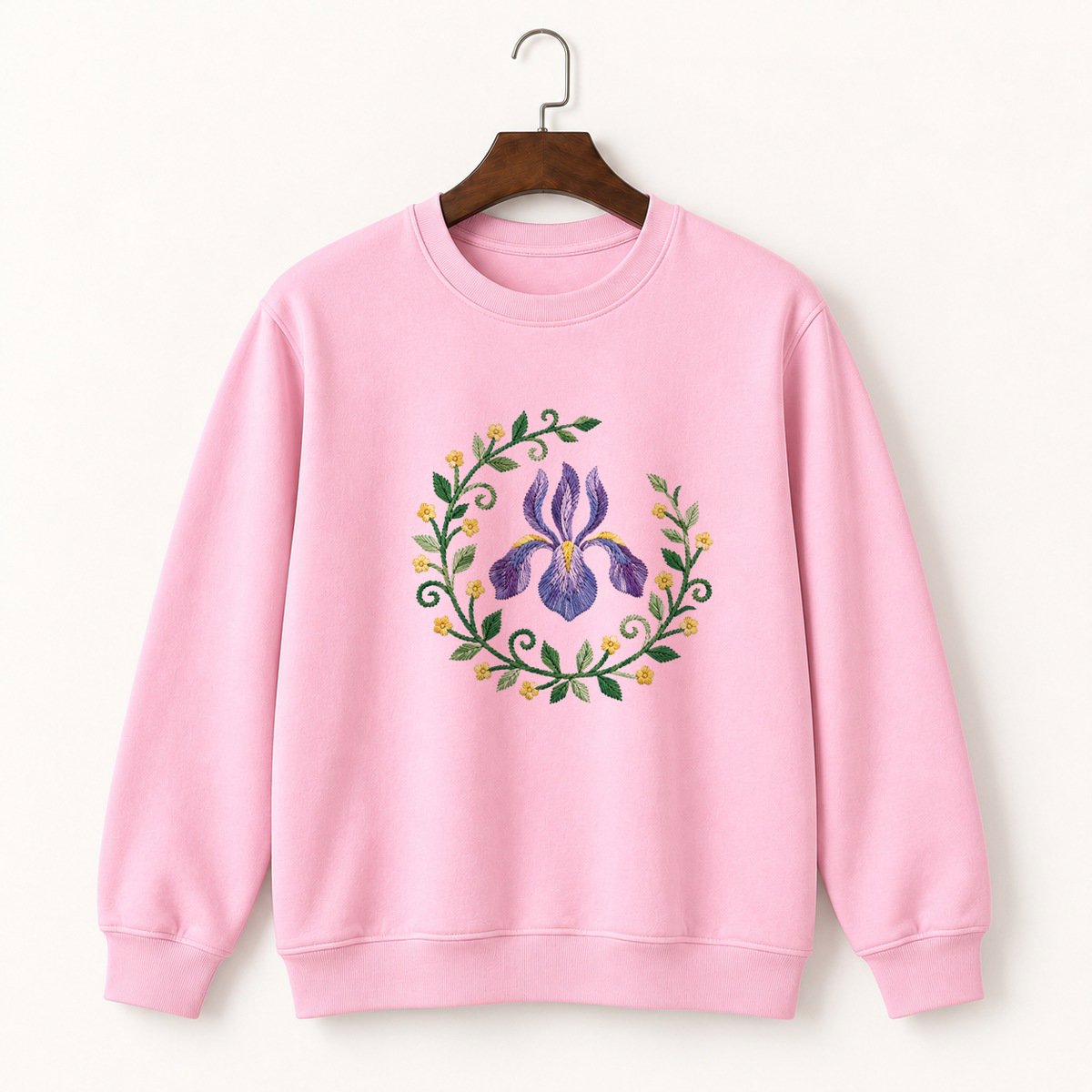Iris Flower Crewneck Sweatshirt 4