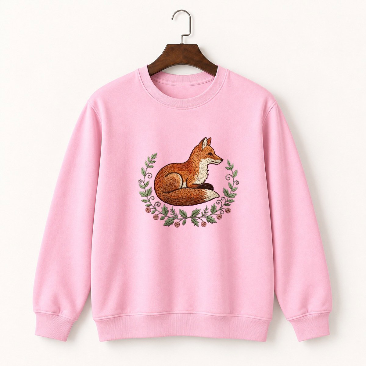 Woodland Fox Crewneck Sweatshirt 4