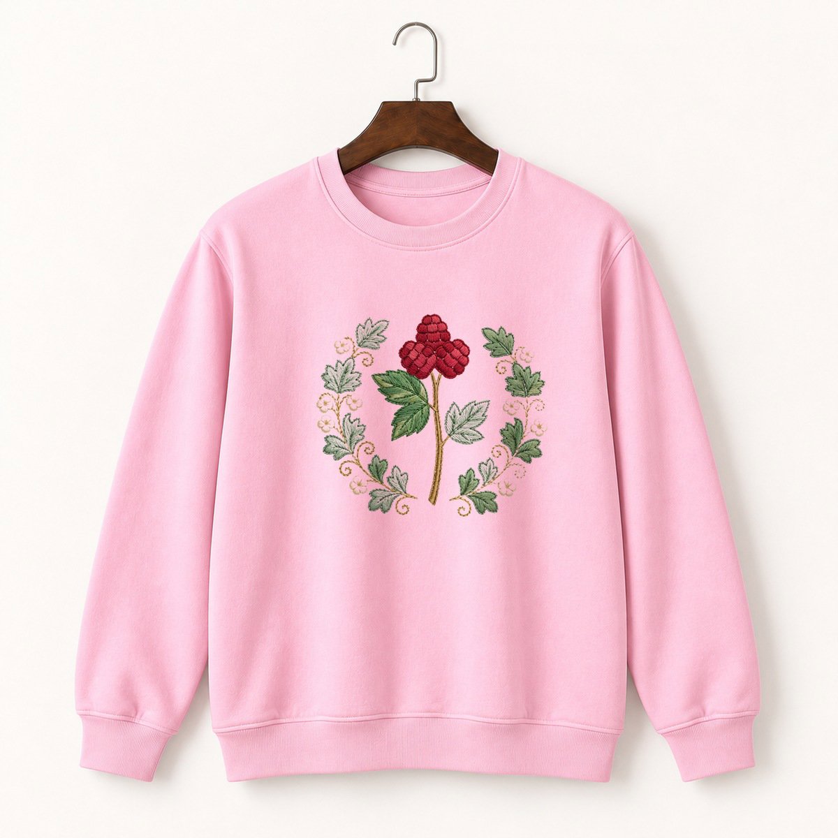 Raspberry Cane Crewneck Sweatshirt 4