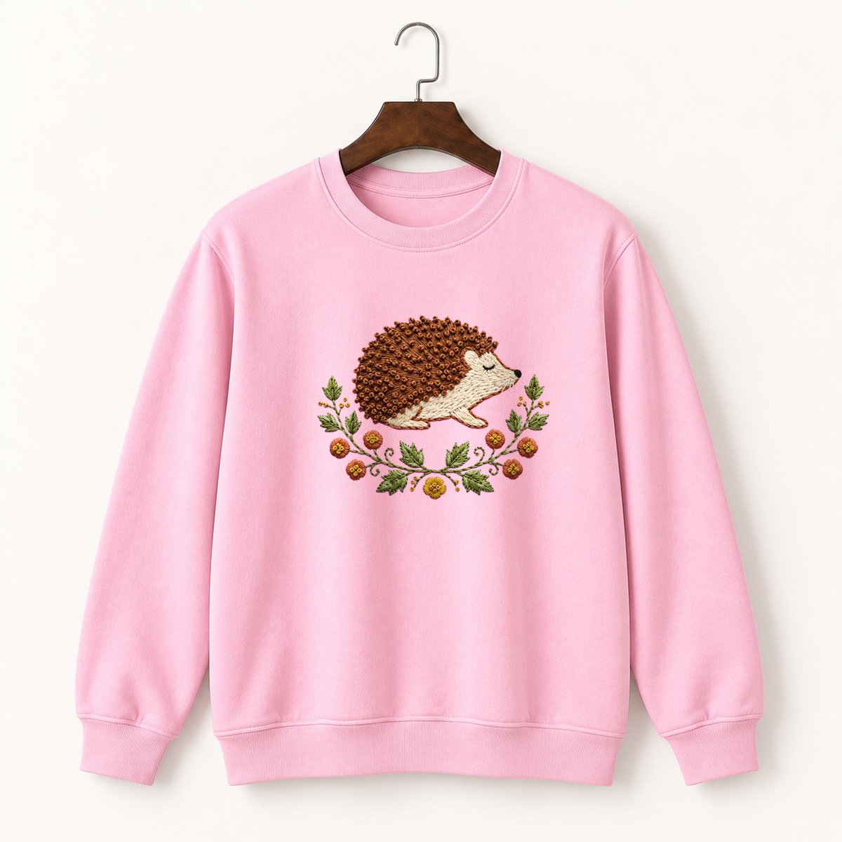 Woodland Hedgehog Crewneck Sweatshirt 4