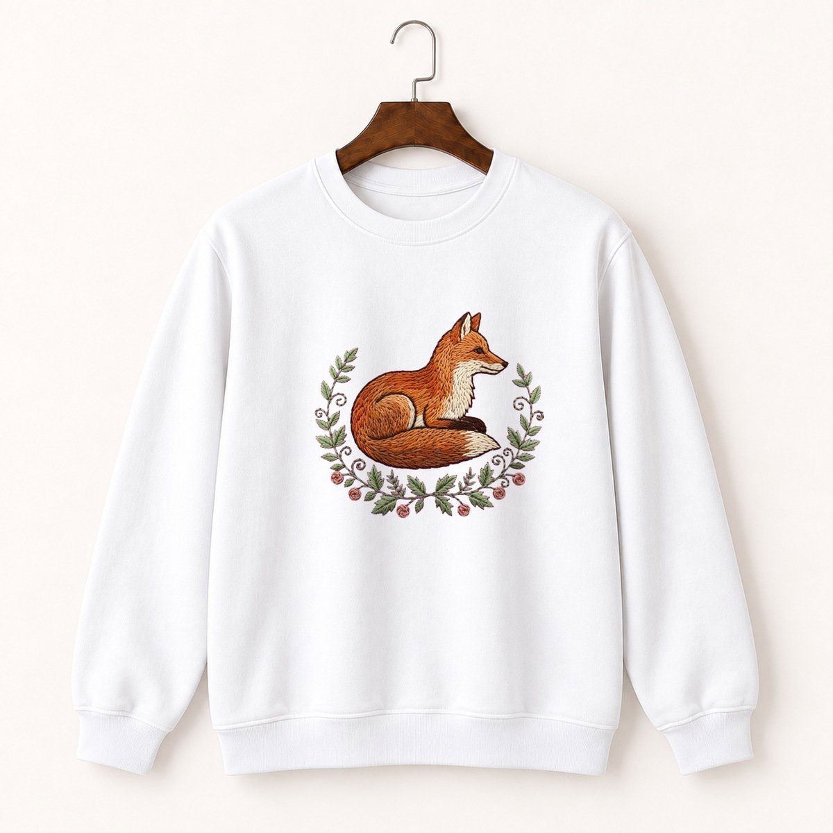 Woodland Fox Crewneck Sweatshirt 5