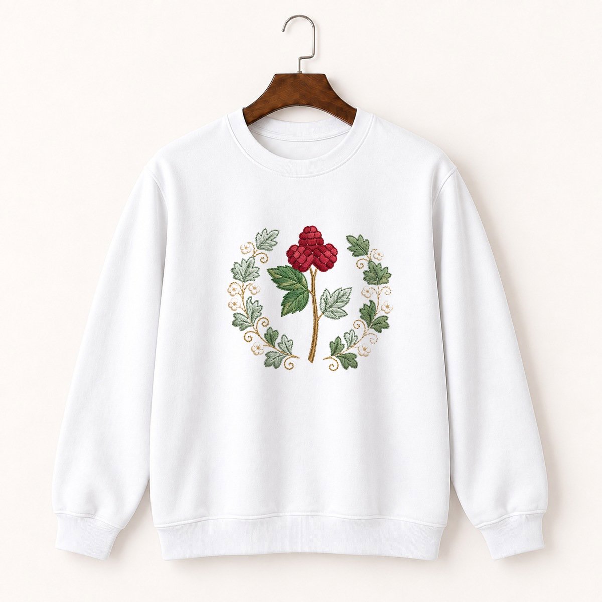 Raspberry Cane Crewneck Sweatshirt 5