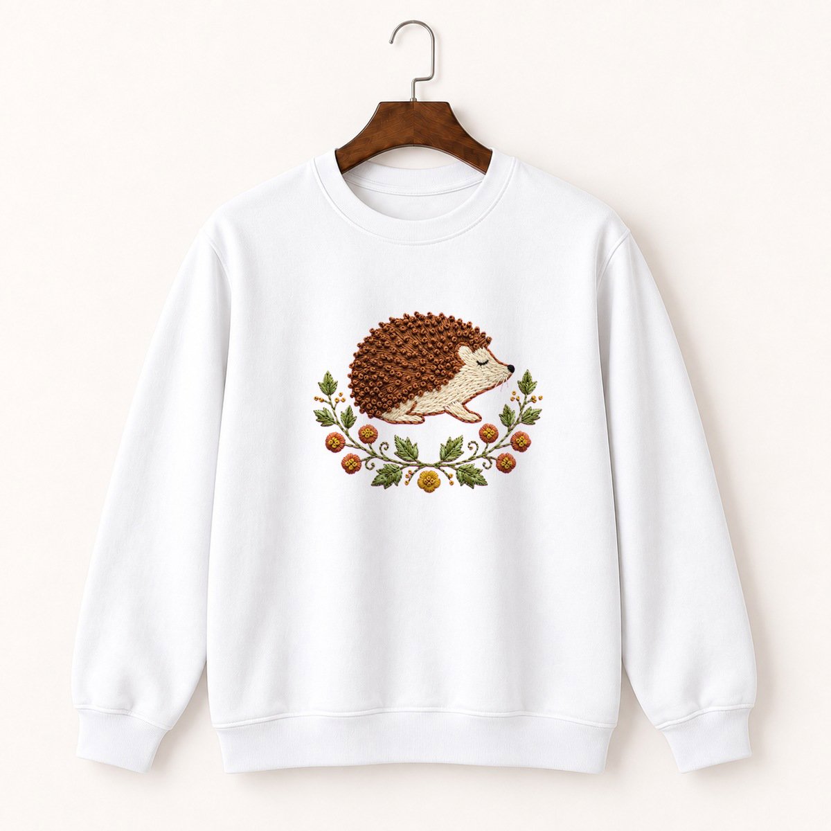 Woodland Hedgehog Crewneck Sweatshirt 5