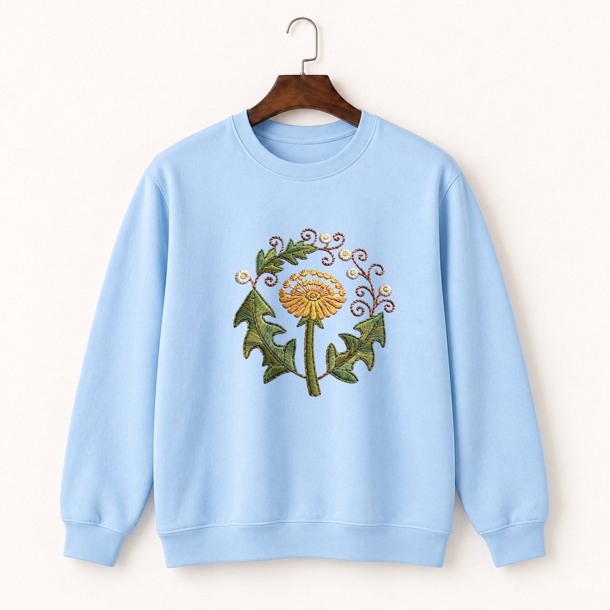 Dandelion Flower Crewneck Sweatshirt 1