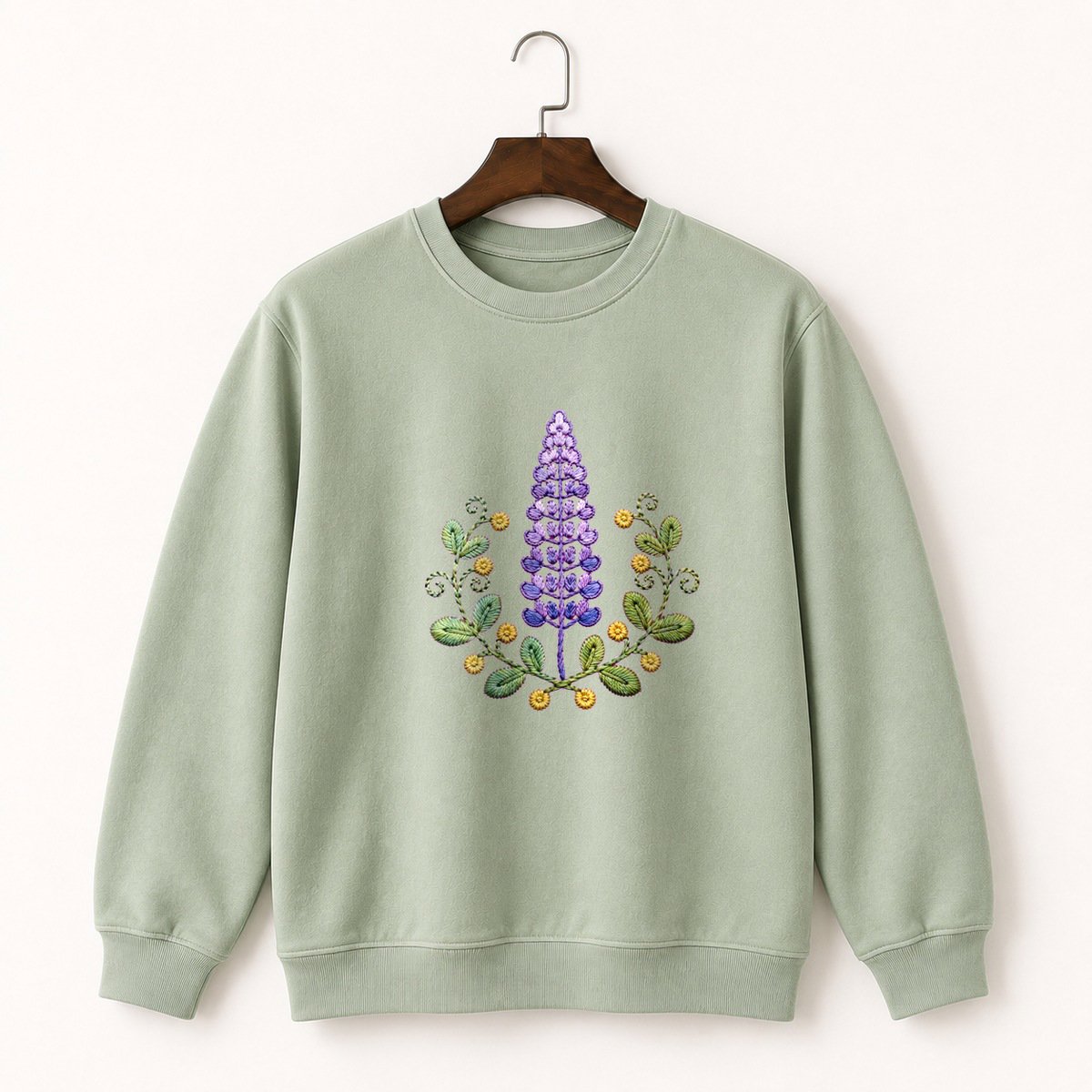 Lupine Flower Crewneck Sweatshirt 2
