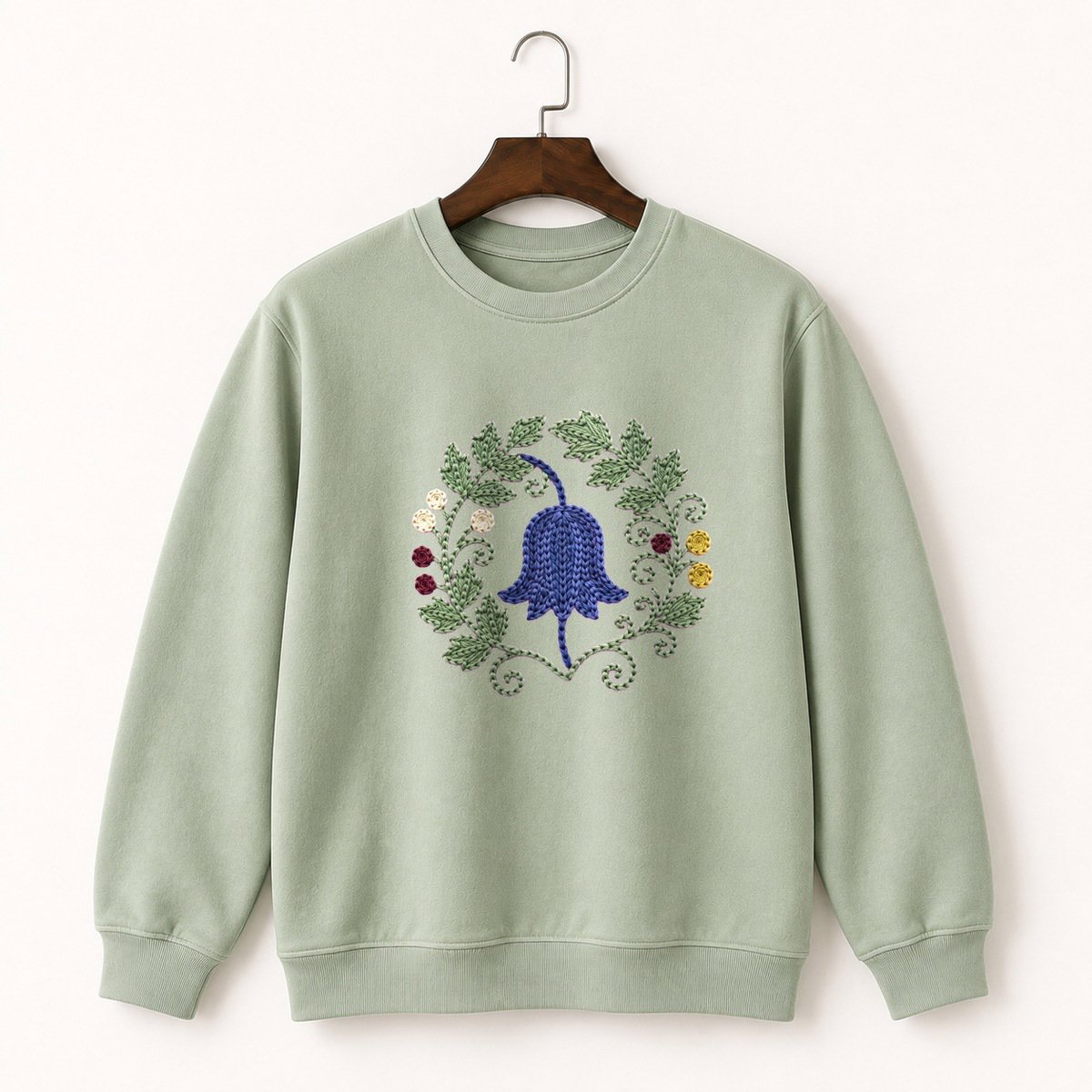 Bluebell Flower Crewneck Sweatshirt 2